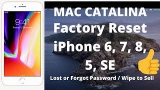 How to Factory Reset iPhone on Mac OS Catalina - Forgot Lost Password