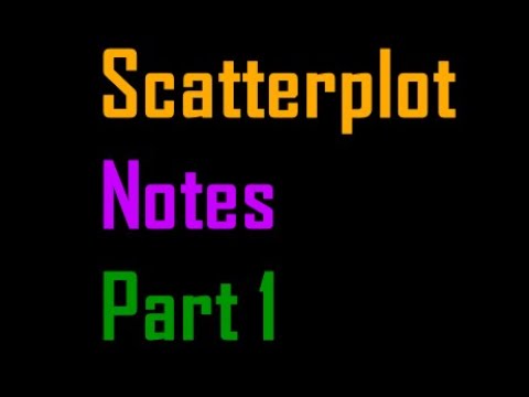 Scatterplot Notes Part 1