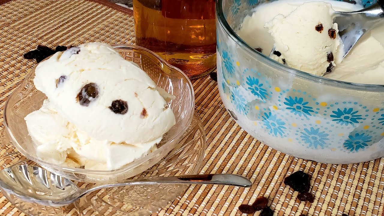No Eggs, No Churn Rum Raisin Ice Cream 🍦 Recipe Episode 361 YouTube