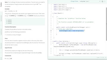 Hackerrank: "Plus Minus" solution