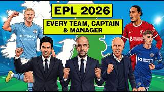 Every Premier League Team Captain & Manager for 2026! | EPL 2025/26 Predictions