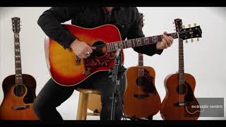 1968 Vintage Gibson Hummingbird Cherry Burst Acoustic Centre