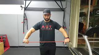 How To Resistance Band Shoulder Dislocate