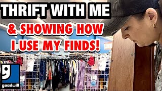 GOODWILL THRIFTING * THRIFT WITH ME FOR HOME DECOR + THRIFT HAUL