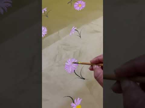 Free hand painted