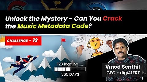 CTF Level 12: Unlock the Mystery - Can You Crack the Music Metadata Code? | Vinod Senthil