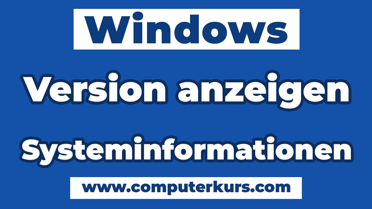 💻 Welche Windows-Version habe ich? Systeminfos, RAM, CPU & mehr anzeigen!