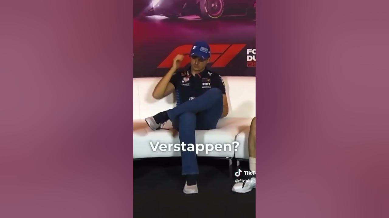 Verstappen reaction getting asked what his favorite song about himself is🤣 #f1 #f1shorts #formula1