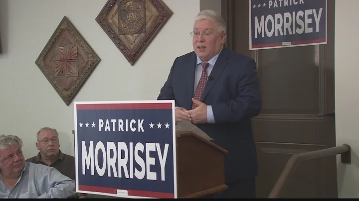Candidate for governor Patrick Morrisey speaks to Wheeling voters