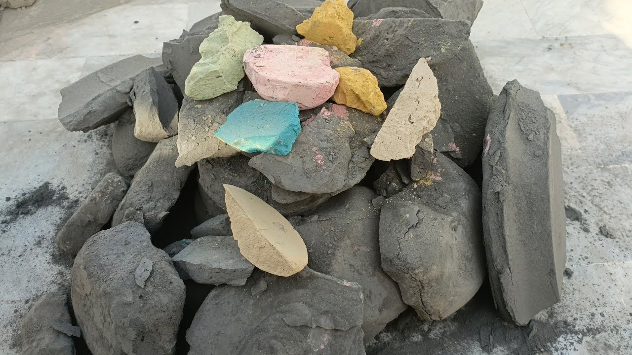 Asmr. Black dirt dry crumbling