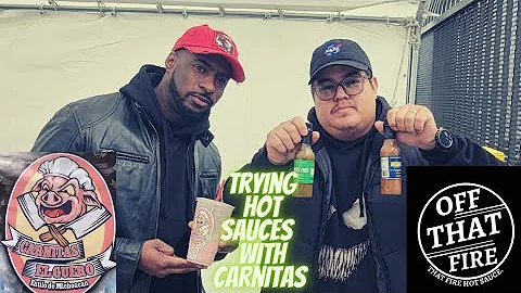 Reviewing hot sauces from Off That Fire (@Carnitas...