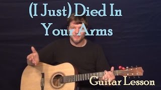 (I Just) Died In Your Arms (Cutting Crew) Easy Guitar Lesson How to Play Tutorial