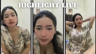 Tiktok  Pretty Girl  Wearing A House Dress Unbuttoned Showing Cleavage