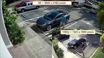 4K IP Camera vs 1080p IP Camera Video Comparison