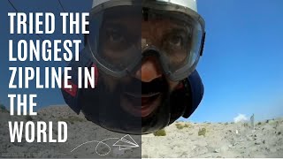 Tried the longest Zipline in the world | Sathish Ninasam | Ras Al-Khaimah