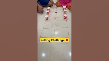 Can rolling challenge !! Part1  #familygames #funny #games #challenge #shorts