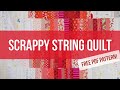 SCRAPPY STRING BARGELLO QUILT FULL TUTORIAL: Make a Fast Quilt With Your Scrap Stash!: Free Pattern