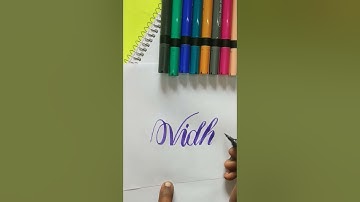 "Vidhi" Name brush pen Handwriting|| #shorts #youtubeshorts #ytshorts #viralshorts #youtubevideo