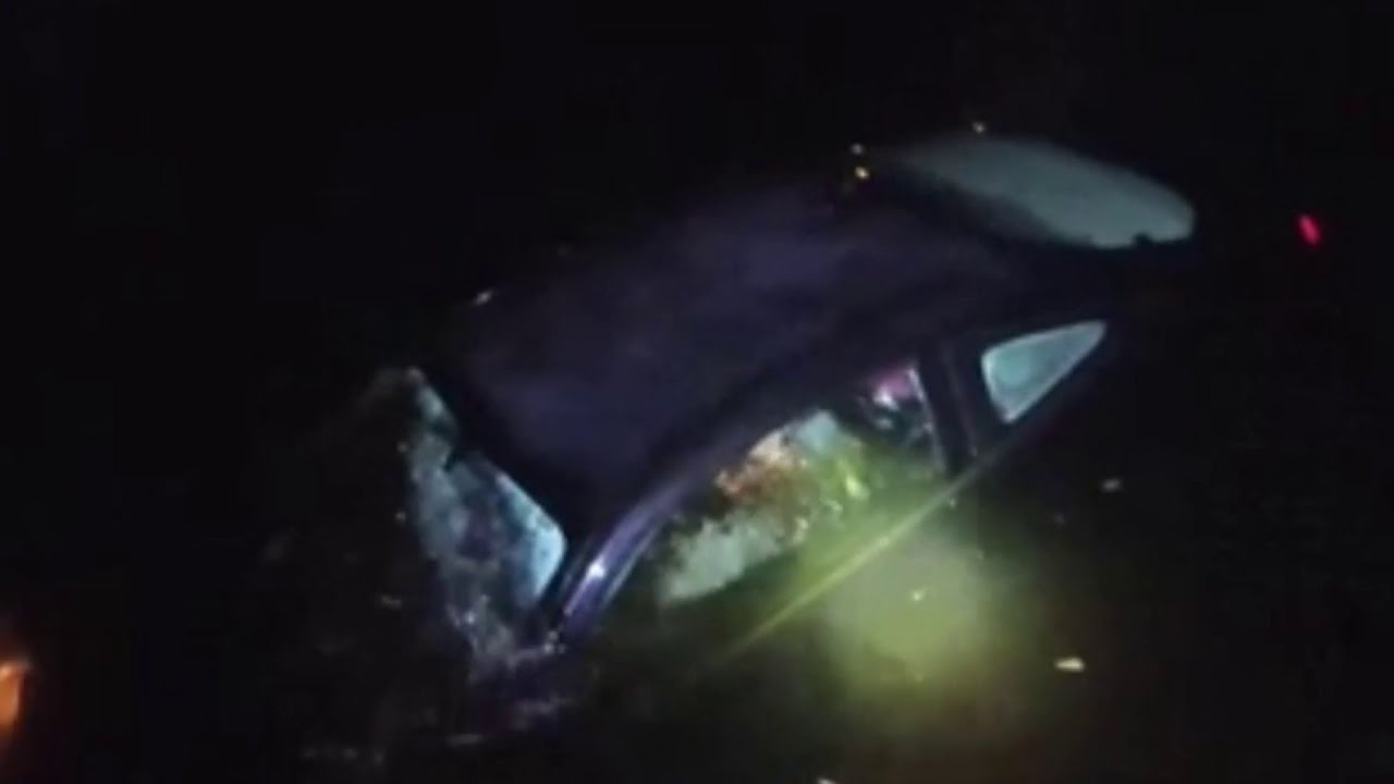 Cape Coral officer jumps into canal to save woman in sinking car - YouTube