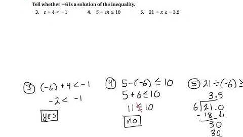 Writing and Graphing Inequalities
