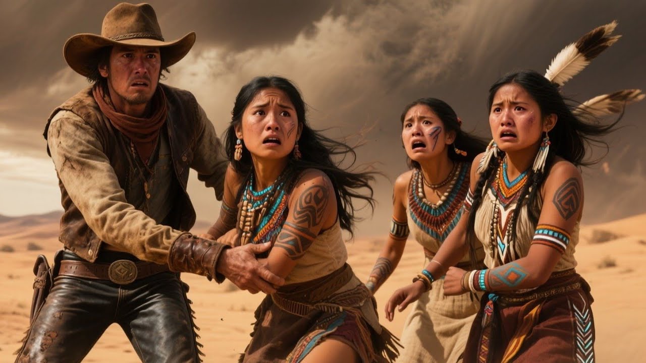 “Enough—I’ll Take Them!” the Cowboy Shouted as Three Apache Girls’ Markings Became His Saving Grace