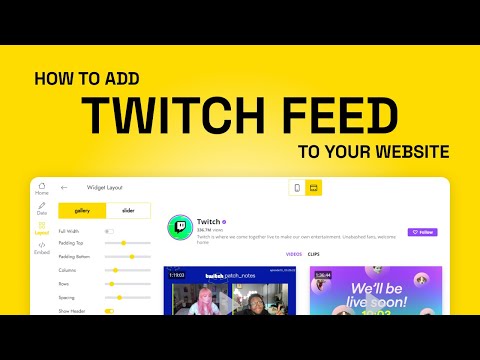 Video thumbnail showing how a Twitch channel feed is created