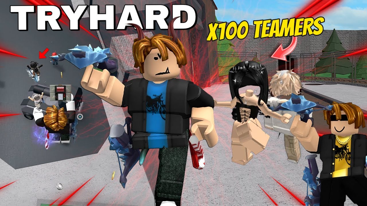 MM2 TRYHARD GAMEPLAY & DESTROYING TEAMERS