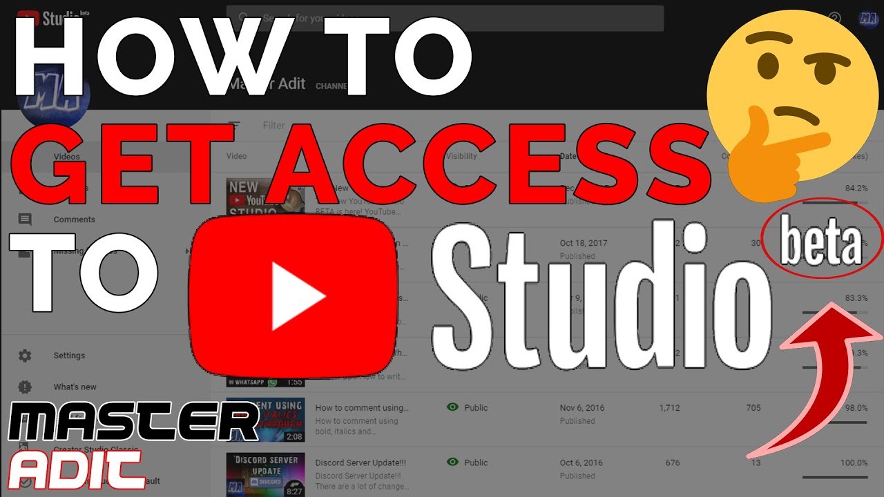 How To Get Access To The Youtube Studio Beta Youtube - roblox studio beta download free