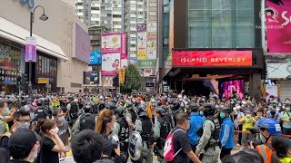 Thousands of pro-democracy protesters arrive in causeway bay hong kong
on sunday, may 24, to march against china’s proposed national
security law. tommy w...