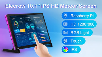 Elecrow 10.1 inch IPS HDMI Meteor Screen with RGB Animated Light