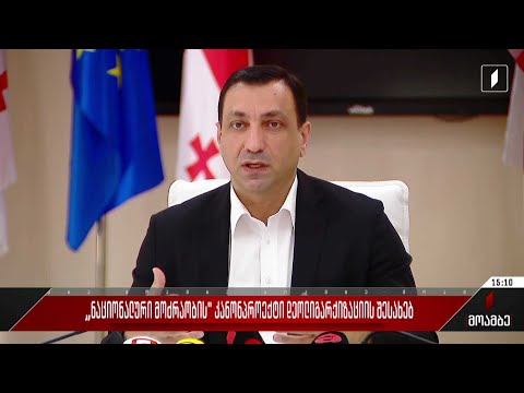 „ნაციონალური მოძრაობის“ კანონპროექტი დეოლიგარქიზაციის შესახებ