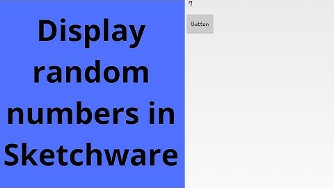 How to display random numbers on your Sketchware App