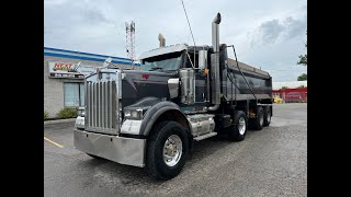 2016 Kenworth W900b TriAxle Dump truck for sale.  ISX 550 / 18 Speed manual