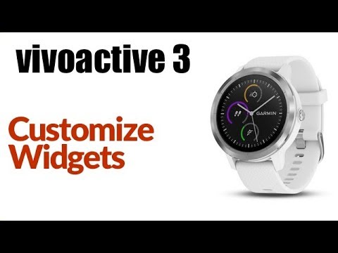 garmin vivoactive widgets