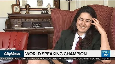 Grade 11 student wins at world public speaking competition