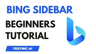 microsoft bing sidebar | bing chatgpt - beginner's tutorial (part 2)