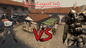 CS:Source | Against expert bots in de_inferno | ( using only awp)
