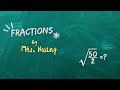 Algebra 1 | Simplify Radicals: Fractions