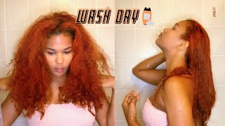 WASH DAY ROUTINE For Vibrant Hair | How to Stop Hair Dye Fading