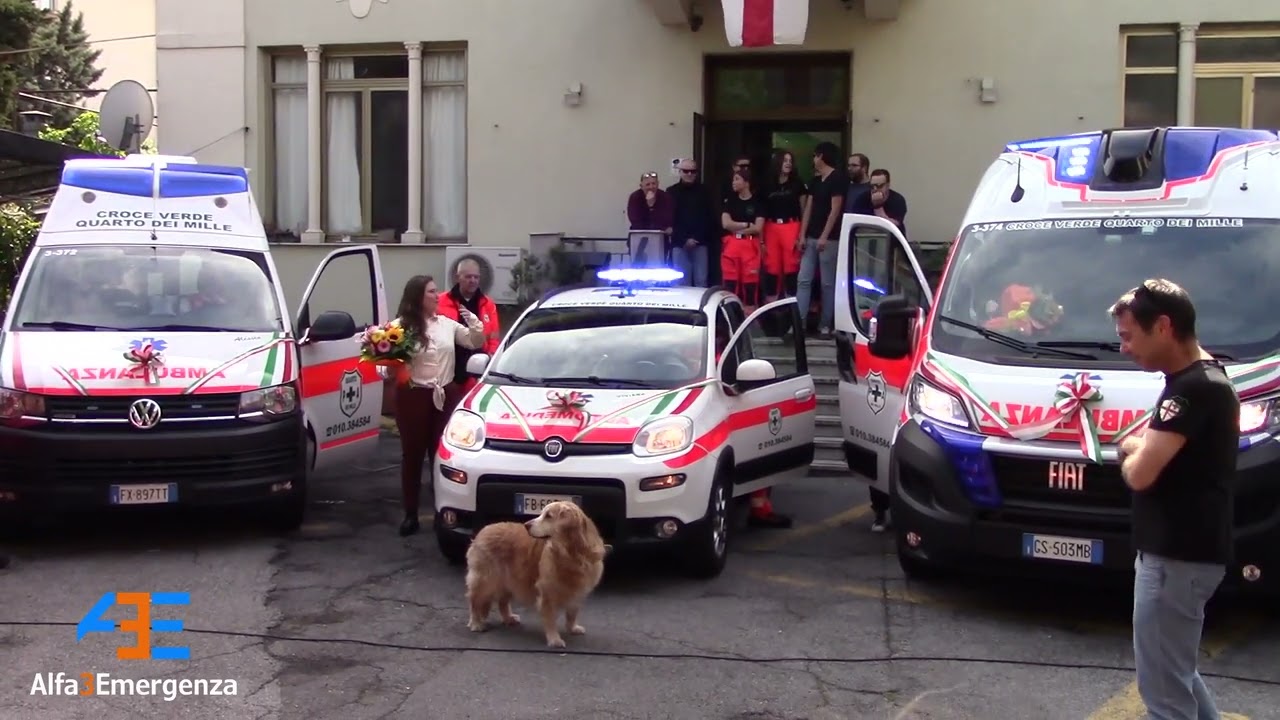 [Corteo in sirena] Inaugurazione Croce Verde Quarto dei Mille Genova - 04 05 2024