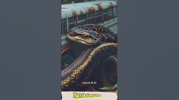 Nature Exploration l Python with Old Bus l Amazon Jungle #shorts #snake #trending