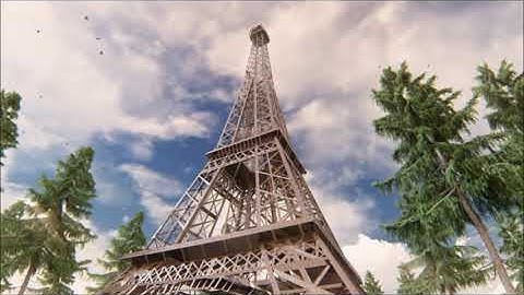Eiffel Tower 3d video animation - Paris - by using Lumion 10.3.2
