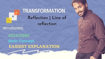 How to find Line of reflection | O Level Math transformation | past paper example with explanation