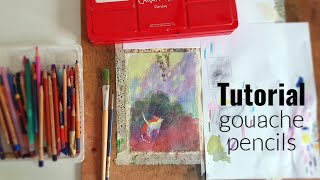 Gouache and Mixed Media №61. Tutorial. Part 1.