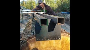 Stihl 500i & Alaska Chainsaw Mill First Cut #Shorts