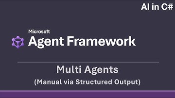 Microsoft Agent Framework - Multi Agent (Manual via Structured Output) [AI in C#]