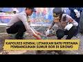 KAPOLRES KENDAL LETAKKAN BATU PERTAMA PEMBANGUNAN SUMUR BOR DI SIROWO