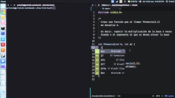 Potencia de un número con Recursividad en C - Parte 16