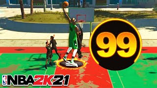 99 OVR 7'2 PURE SLASHER GETS CRAZY CONTACT DUNKS on NBA 2K21