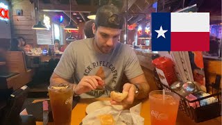 We Try TEXAS ROAD HOUSE For The First Time! - Moving to America [Episode 50]